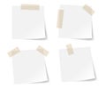 White stick note paper