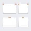 White stickers square. Royalty Free Stock Photo