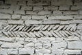 White stone brick wall Texture Background - image from nepal poonhill Royalty Free Stock Photo