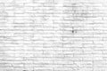 White stone brick wall texture and background for room. Royalty Free Stock Photo