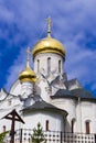 White stone cathedral of the Virgin's Nativity Royalty Free Stock Photo