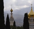 White stone Church of Alexander Nevsky in Yalta, Crimea.