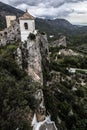 Dramatic mountain medievil town in Spain Royalty Free Stock Photo