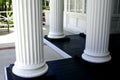 White stone columns Royalty Free Stock Photo