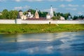 White-stone Convent of the Dormition Royalty Free Stock Photo