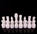 White Stone Made Chess Set III Royalty Free Stock Photo