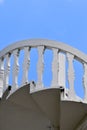 White stone spiral staircase Royalty Free Stock Photo