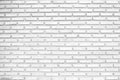White brick wall texture of modern ideal for background and used in interior design. Royalty Free Stock Photo