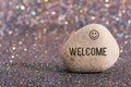 Welcome on stone Royalty Free Stock Photo