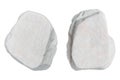 White stones isolated on white background Royalty Free Stock Photo