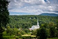 White Stowe Community Church, Vermont, New England, United States Royalty Free Stock Photo