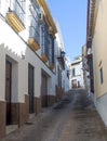 White street sloped of Carmona Royalty Free Stock Photo