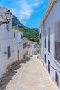 White street in the Zuheros village in Spain. Royalty Free Stock Photo