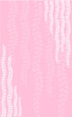 Pink leafy banner Royalty Free Stock Photo