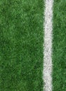 White Stripe Line on The Green Soccer Field from Top View used as Template