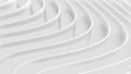White striped background, 3D lines design, abstract waves, white gray background for business presentations Royalty Free Stock Photo