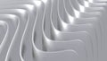 White striped pattern background, 3d lines design, abstract minimal white gray background for business presentation