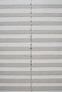 White striped textile blinder for window Royalty Free Stock Photo