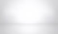 White studio background. Abstract empty room with soft light product. Simple grey neutral backdrop. Line horizon. Gray background Royalty Free Stock Photo