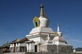 White stupa in Erdene Zuu Monastery Royalty Free Stock Photo