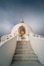 White stupa in hungary, Zalaszanto Royalty Free Stock Photo