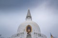 White stupa in hungary, Zalaszanto Royalty Free Stock Photo