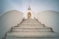 White stupa in hungary, Zalaszanto Royalty Free Stock Photo