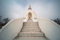 White stupa in hungary, Zalaszanto Royalty Free Stock Photo