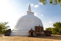 White stupa Kiri Vihara in Polonnaruwa, Sri Lanka Royalty Free Stock Photo