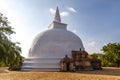 White stupa Kiri Vihara in Polonnaruwa, Sri Lanka Royalty Free Stock Photo