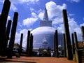 White Stupa in Sri Lanka