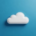 Emphasizing digital or conceptual themes like cloud computing Royalty Free Stock Photo