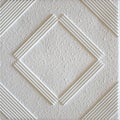 White styrofoam ceiling tile panel texture Royalty Free Stock Photo