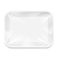 White Styrofoam Food Tray pack.