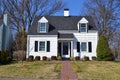 White Suburban Cottage Home