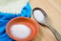 White sugar in a bowl