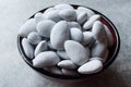 White Sugar Coated Almonds / Turkish Badem Sekeri Royalty Free Stock Photo