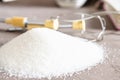 White sugar for cooking on the table Royalty Free Stock Photo