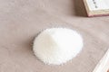 White sugar for cooking on the table Royalty Free Stock Photo
