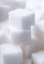 White sugar cubes Royalty Free Stock Photo