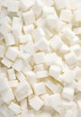 White sugar cubes