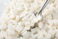 White sugar cubes Royalty Free Stock Photo