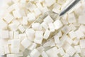 White sugar cubes Royalty Free Stock Photo