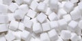 White sugar in cubes