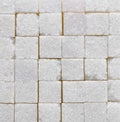 White sugar cubes texture background Royalty Free Stock Photo