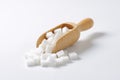 White sugar cubes Royalty Free Stock Photo