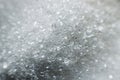 White sugar in particles super close up, macro Royalty Free Stock Photo
