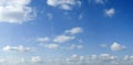 White summer clouds on blue sky Royalty Free Stock Photo