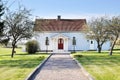 White summerhouse