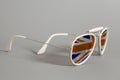 White Sunglasses with British flag